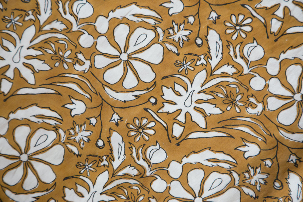 Homegrown Duvet Cover- Gold/White
