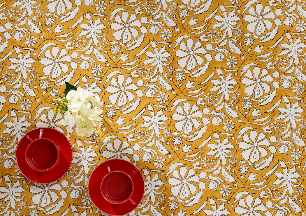 Gold Homegrown Tablecloth